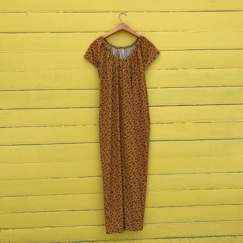 VTG 1970s Ditsy Floral Mini Dress with Face Mask - Picture 11 of 11